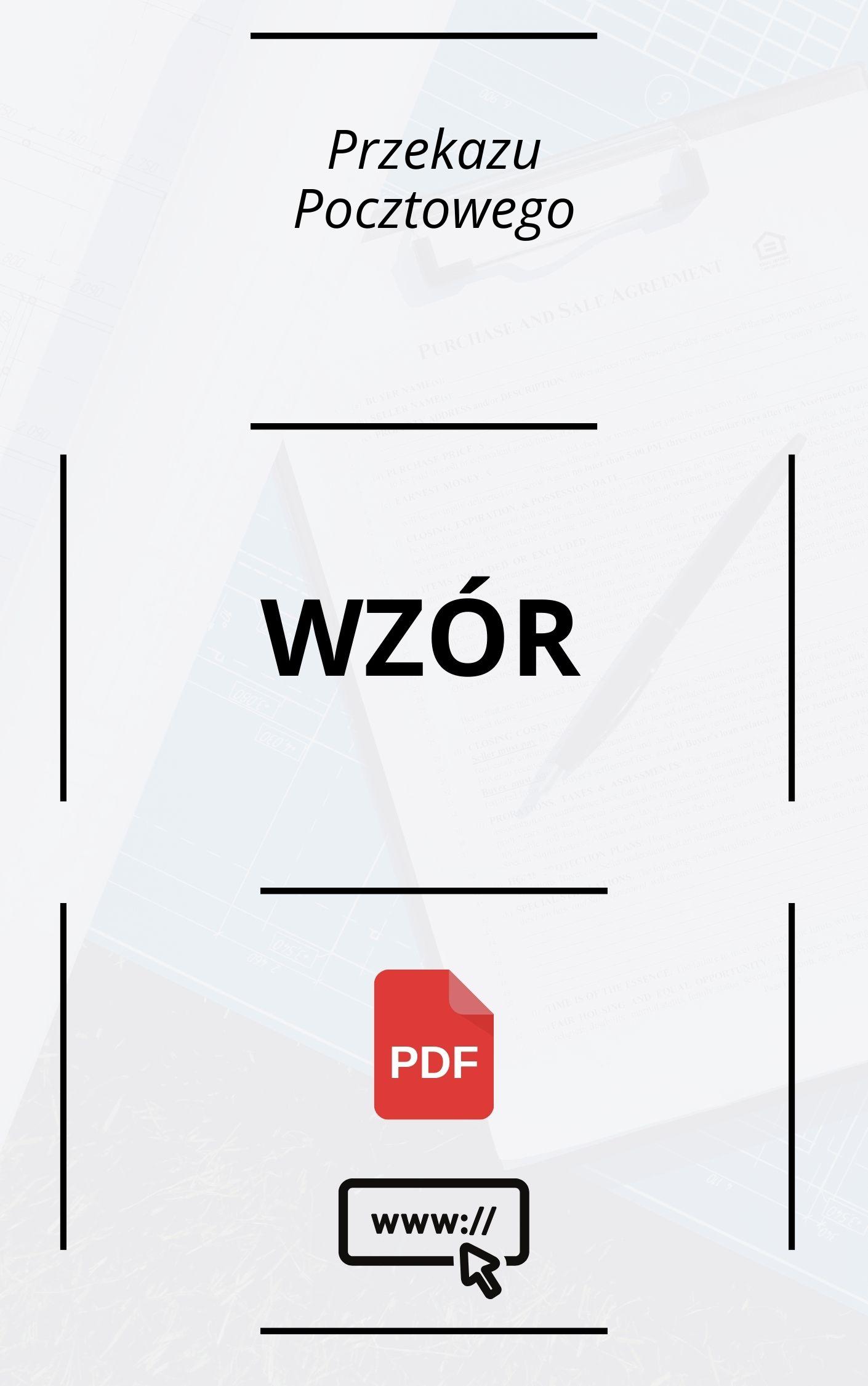 Wzór Przekazu Pocztowego