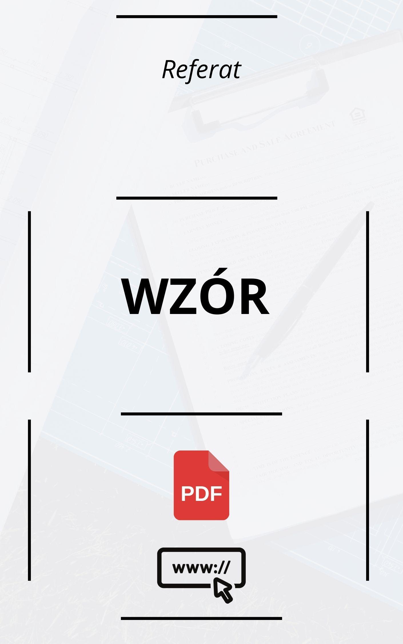 Referat Wzór